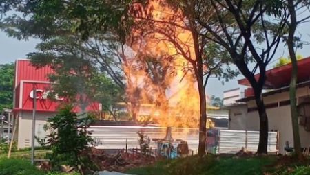 Rest Area Km 86 Cipali Ditutup Sementara Akibat Ledakan dan Semburan Api